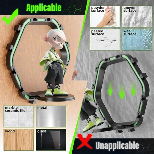 Miniatura 4 de 8 estantes elevadores para figuras Funko POP, estante que brilla en la oscuridad, soportes de exhibición de figuras coleccionables, configuraciones