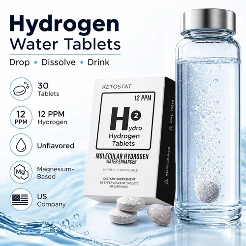 Miniatura 2 de Tabletas de agua de hidrógeno para agua potable 30 unidades crean 12 PPM Nanoburbujas - US Company