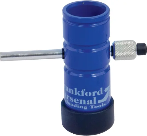 Frankford Arsenal Dispensador de polvo con gran capacidad de polvo y altura conveniente para recarga, azul