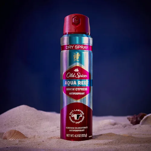 Miniatura 4 de Old Spice Antitranspirante y desodorante invisible para hombre Aqua Reef, protección contra olores 24/7, 4.30 onzas (paquete de 3)