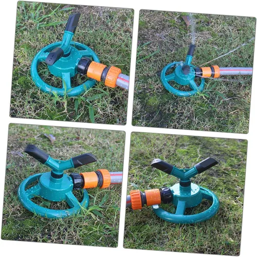 Miniatura 2 de Wakauto Automatic Rotating Lawn Sprinkler Spray Mode Garden Watering Tool with Stable Base for Vegetable and Above Ground Irrigation