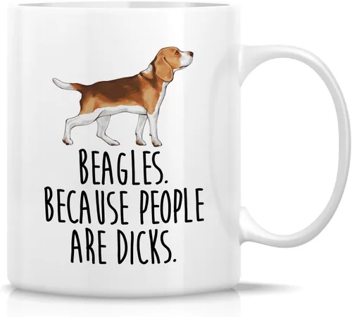 Miniatura 45 de Retreez - Taza divertida con texto en inglés "Funny Cute Golden Retriever Don't Stop Retrievin' Dog Lover", 325 ml, tazas de café de cerámica