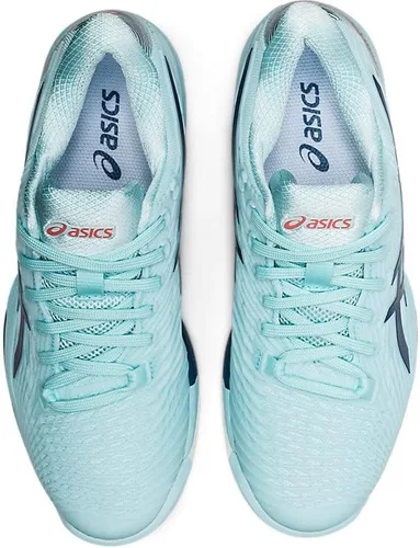 Miniatura 6 de ASICS Solution Speed FF 2 Clay - Tenis para mujer, parte superior aplicada en poliuretano, color azul claro/índigo claro, talla M, Azul
