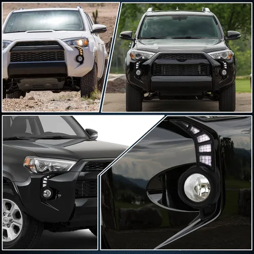 Miniatura 4 de Switchback - Lámpara LED ámbar blanca para parachoques delantero, antiniebla, diurna, señal de giro LED secuencial, compatible con Toyota 4Runner