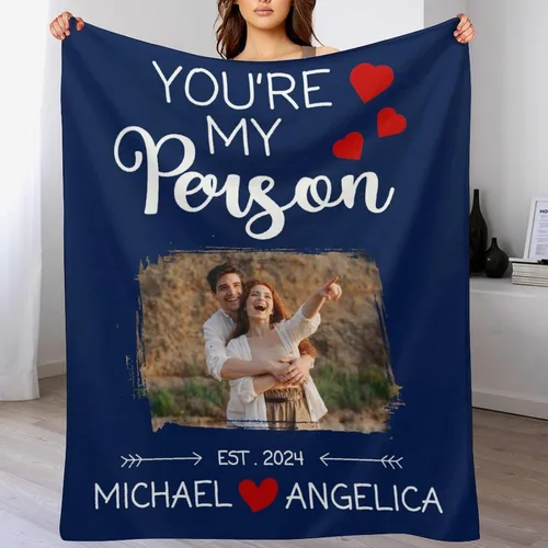 Miniatura 9 de Manta de amor personalizada para parejas, manta personalizada con imagen y nombre, regalo para novia, manta personalizada para el día de San
