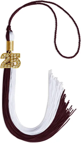 Miniatura 156 de Endea Graduation Borla de doble color con dije dorado (negro/oro brillante, 2022)