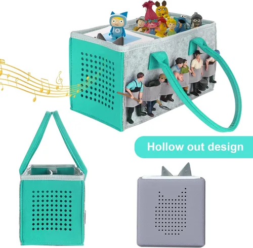 Miniatura 5 de Toniebox Bolsa Accesorios Funda Protectora Organizador con Almacenamiento para Figuras Mucho Espacio Bolsa para Juego de Iniciación Toniebox