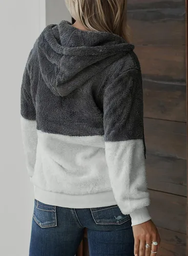 Miniatura 2 de Dokotoo - Sudadera con capucha para mujer, mullida, abrigada, informal, holgada, con bolsillos, ropa de exterior, tallas S-XXL