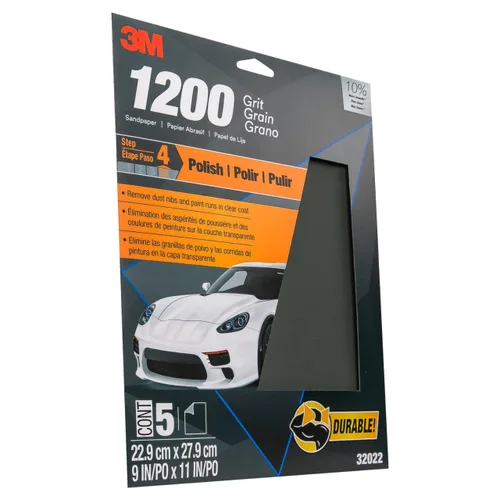Miniatura 16 de 3M Wetordry - Papel de lija 32035, grano 800, 9 x 11 pulgadas, 5 hojas por paquete