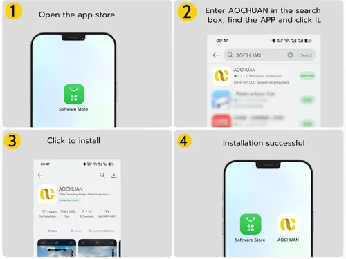 Miniatura 8 de AOCHUAN - Estabilizador de cardán para iPhone, smartphone con rueda de enfoque, seguimiento de cara/objeto para iPhone 16 15 Pro Max/Android