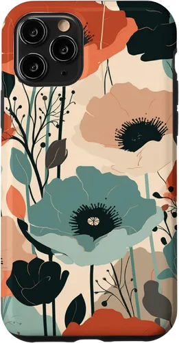 Miniatura 28 de Funda para iPhone 11 Pro Max Minimal Poppy Flower Boho Floral Cute Aesthetic