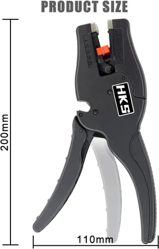 Miniatura 3 de HKS Herramienta pelacables automática 2 en 1 para pelar y cortar cables de 32-7 AWG, rango de longitud de 0.25-1 pulgadas, adecuado para varios