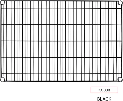 Miniatura 4 de Alera ALE - Estantería industrial de alambre adicional, 36 pulgadas de ancho x 24 pulgadas, color negro (caja de 2 estantes)