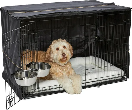 Miniatura 10 de MidWest Homes for Pets - Kit inicial Pink Fashion iCrate, paquete de jaula para perros pequeños de 24 pulgadas, incluye jaula, cama para mascotas, 2