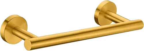 Modket 9 pulgadas de oro cepillado barra de toalla de baño hardware de acero inoxidable 304 montado en la pared toalla de cocina titular paños