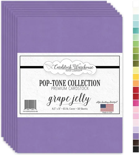 Miniatura 16 de Cardstock Warehouse Papel de Cartulina Pop-Tone Negro Licor de Anis – 50 Hojas, 8.5 x 11" - 65 lb / 175 GSM Cartulina Negra Premium para Corte