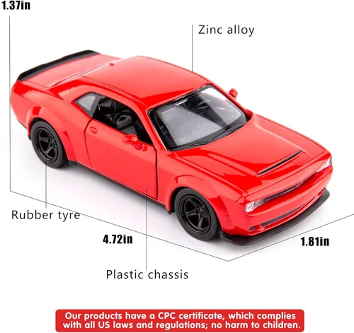 Miniatura 2 de TGRCM-CZ Modelo de coche a escala 1:36 para niños, Coche de tracción de juguete de aleación para niños y niñas