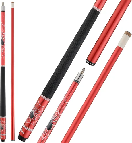 HMQQ Taco de billar compuesto de fibra de vidrio de 58 pulgadas, 2 piezas (varios colores disponibles, peso de 19 onzas, 21 onzas)