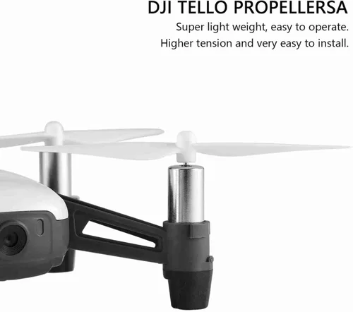 Miniatura 3 de RiToEasysports Juego de 4 pares de cuchillas de hélice, juego de repuesto de hélice de dron ligero de fibra de carbono para DJI Tello (blanco)