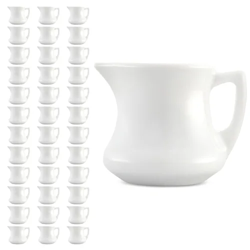 Carlisle FoodService Products Jarra de crema para restaurante y cocina, plástico, 3 onzas, color blanco, (paquete de 36)