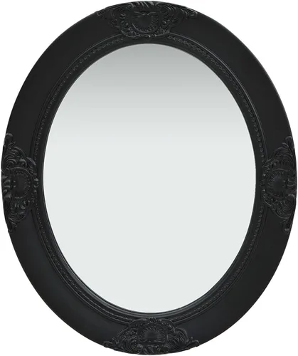 Espejo de pared vintage con marco barroco adornado, aspecto antiguo, espejo victoriano estilo francés para tocador, baño, montaje horizontal o