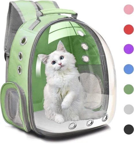 Miniatura 12 de Henkelion - Mochila con cápsula espacial para transportar gatos, perros pequeños o mascotas; adecuada para senderismo, portamascotas aprobado por