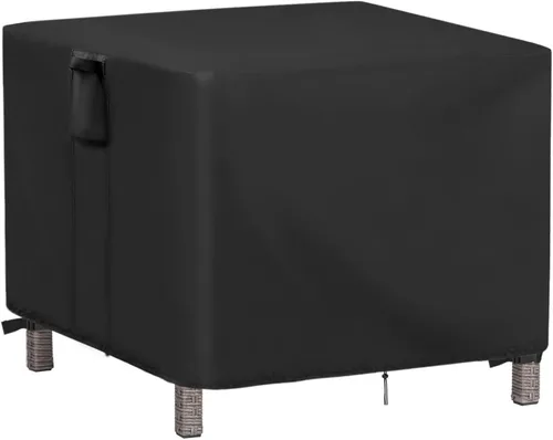 Miniatura 10 de Funda pequeña para mesa auxiliar de exterior, cubierta de mesa auxiliar de patio de 17 pulgadas para exteriores, funda impermeable para muebles