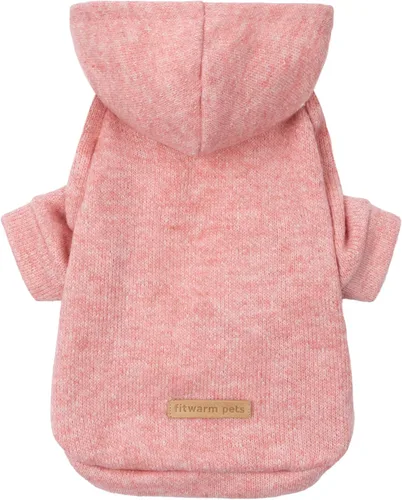 Miniatura 10 de Fitwarm Suéter de punto con capucha para perro, ropa de invierno para perros pequeños niño niña, suéter con capucha para mascotas ligero, caqui