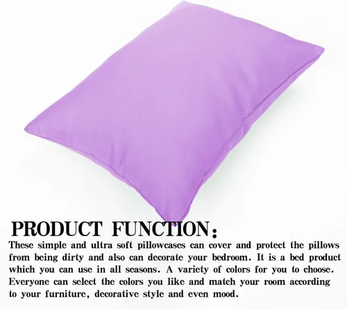 Miniatura 5 de NTBAY Juego de 2 fundas de almohada con cremallera para niños pequeños, 100% microfibra cepillada de 13 x 18 pulgadas, súper suaves y acogedoras