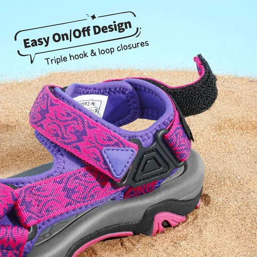 Miniatura 2 de DREAM PAIRS Sandalias de verano para niños, ligeras y ajustables (para niños y niñas, grandes y pequeños).