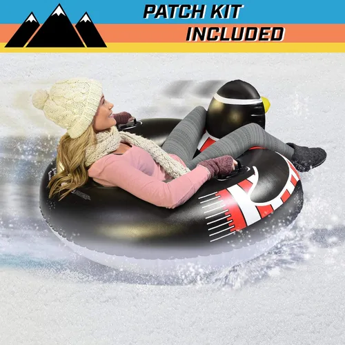 Miniatura 2 de GoFloats Winter Snow Tubes - Choose from Unicorn, Disney's Frozen, Ice Dragon, Polar Bear, Penguin, Flamingo - Inflatable Sled for Kids and Adults