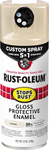 Miniatura 55 de Rust-Oleum 376855 - Pintura en aerosol antióxido personalizada 5 en 1, 12 onzas, color negro mate, (paquete de 1)