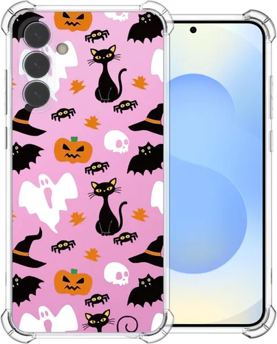 Miniatura 9 de Funda transparente de Halloween para Google 6a, con patrón de fantasma, funda protectora de TPU suave, delgada, a prueba de golpes, para niños