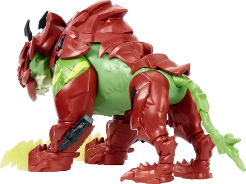 Miniatura 4 de Masters of the Universe Figura de acción de gato de batalla con movimiento de ataque de poder y silla de montar, personaje de juguete coleccionable