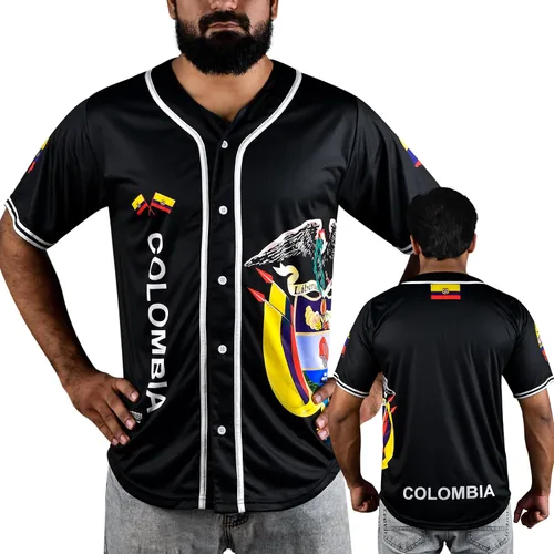 fox & fury Camisetas de béisbol negras México, Guatemala, El Salvador, Honduras, Venezuela, Puerto Rico, Brasil, Cuba, Nicaragua