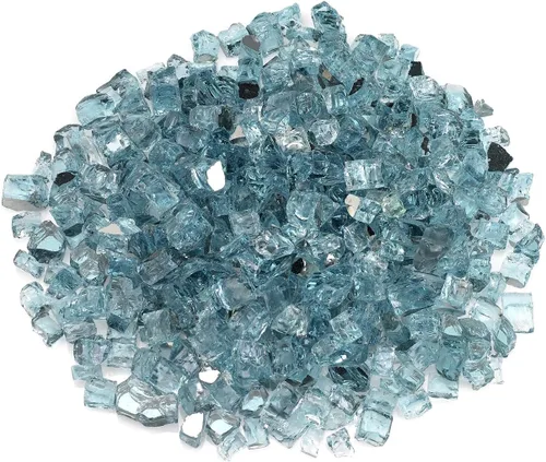 Miniatura 15 de American Fireglass vidrio refractario para fuego, con vidrio para hogar y vidrio para fuego de hoyo, 10 libras, Bronce