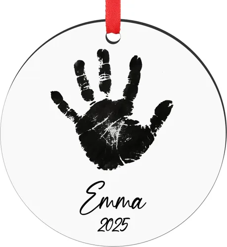 Miniatura 7 de Adornos de Navidad personalizados para la familia con foto - Adornos personalizados con foto y texto para árbol de Navidad 2025, decoración de árbol