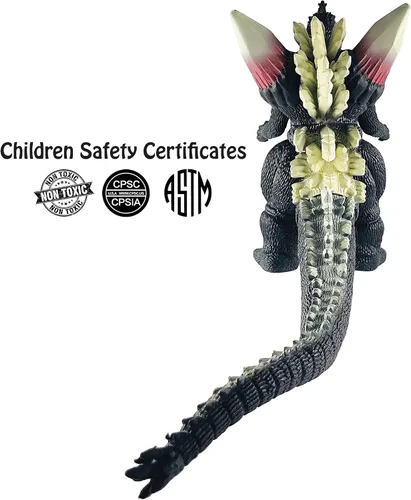 Miniatura 3 de TwCare Figura de acción de juguete Space Godzilla, serie de monstruos de película de 1994 SpaceGodzilla de vinilo suave, bolsa de transporte Espacio