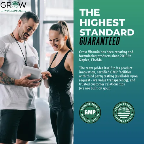 Miniatura 5 de grow vitamin Aceite de pescado OmegaVita: 800 mg EPA 600 mg DHA Omega 3 Suplemento para el corazón, cerebro e inmunológico, suplemento de aceite