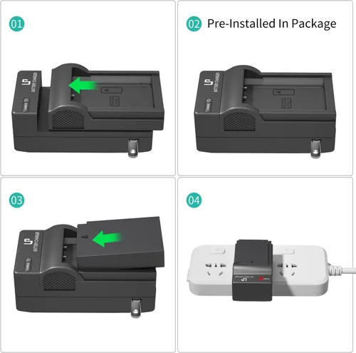 Miniatura 9 de LP Paquete de cargador de batería LP-E10, 1 paquete de batería y cargador, compatible con Canon EOS Rebel T3, T5, T6, T7, T100, 1100D, 1200D, 1300D