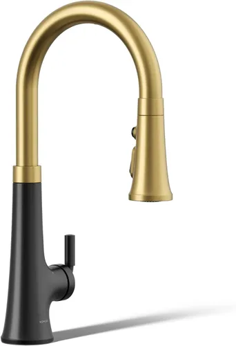 Miniatura 21 de KOHLER 23767-BL Grifo de tono de barra de cocina de un solo mango, grifo de fregadero de preparación, grifo de barra húmeda, grifo para fregadero