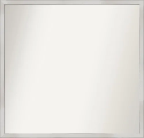 Miniatura 149 de Amanti Art Espejo de baño plateado para sobre el fregadero, 33 x 45 pulgadas, espejo de tocador rectangular blanco plateado y plateado, marco