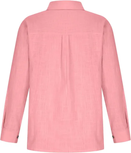 Miniatura 18 de SMIDOW Camisa de algodón y lino con botones para mujer