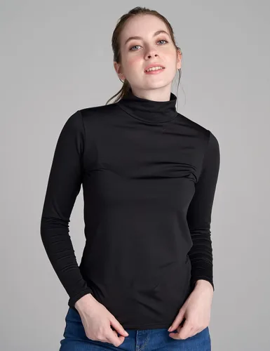 Miniatura 5 de LAPASA Women Mock Neck Thermal Underwear Top Undershirt Lightweight Midweight Fleece Lined Long Sleeve Base Layer L87L89