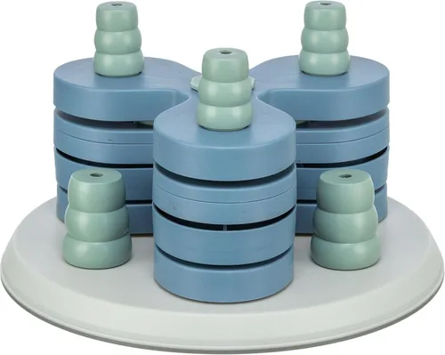TRIXIE Flower Tower - Juguete interactivo de actividad para perros, juego de rompecabezas de comida de nivel 3, dispensador de golosinas de desafío