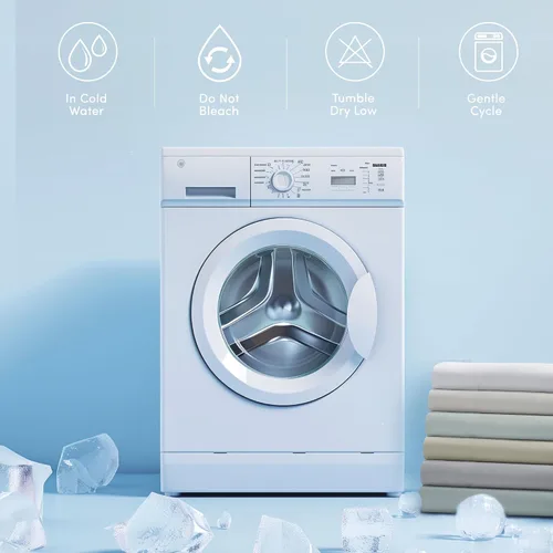 Miniatura 8 de Comfort Spaces Sábanas refrescantes King, sábanas Coolmax que absorben la humedad, suaves, juego de sábanas resistentes al descolorimiento, sábanas