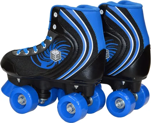 Miniatura 4 de ¡Nuevo! Epic Rock Candy - Patines cuádruples con 2 cordones (negro y azul)