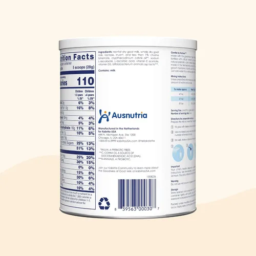 Miniatura 8 de Kabrita Leche en polvo de cabra junior para niños, fácil de digerir para edades de 2 a 7 años, aumenta la inmunidad que contiene vitamina C, D, E
