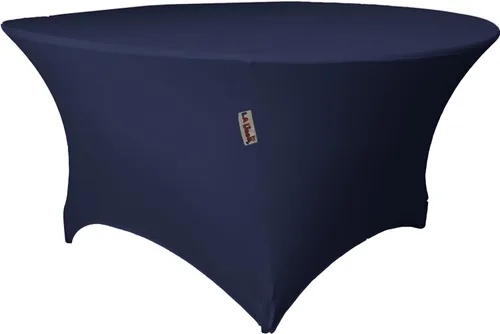 Miniatura 14 de LA Linen Mantel redondo de elastano, 60 x 30 pulgadas, negro