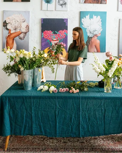 Miniatura 4 de Tijeras de flores – Tijeras florales de acero inoxidable, cortadores de floristería para tallos, tijeras de plantas de jardín para flores frescas